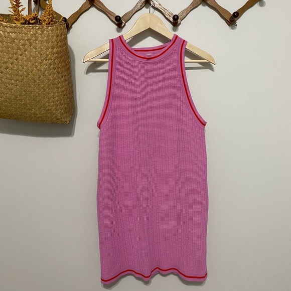 PQ Swim Pink Mini Dress with Red Accents - Picture 1 of 7